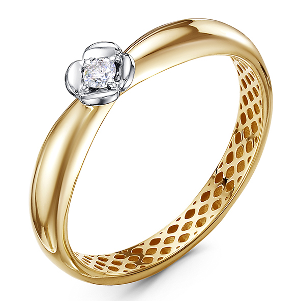 Кольцо, золото, бриллиант, д110665рл
